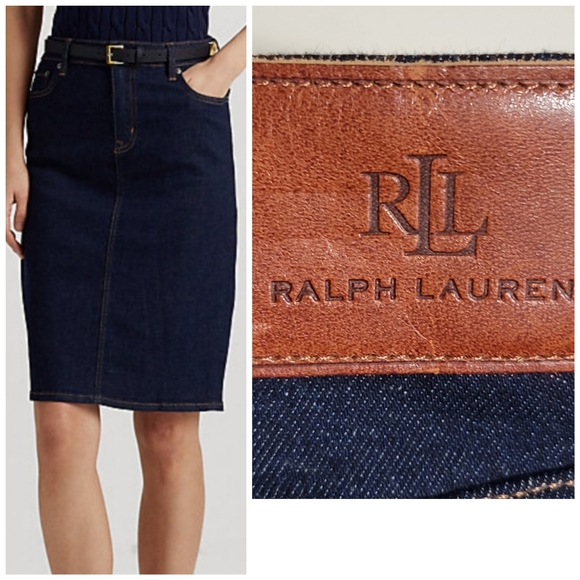 Ralph Lauren Black Label Dresses & Skirts - RLL Ralph Lauren Black Label Classic Western Ranch Rodeo Jeans Skirt Size 12